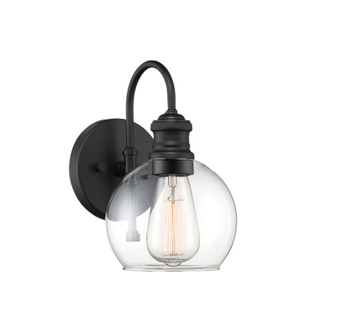 1-Light Outdoor Wall Lantern in Matte Black (8483|M50040BK)