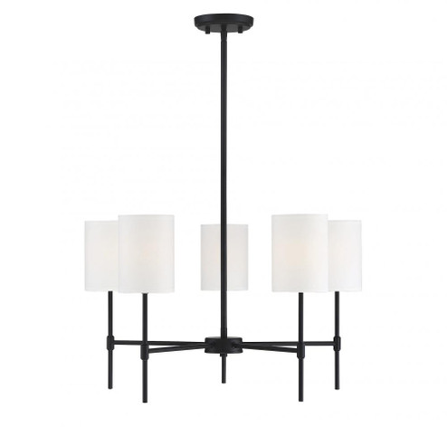 5-Light Chandelier in Matte Black (8483|M10067MBK)