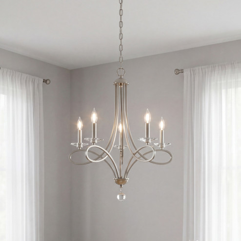 5-Light Chandelier in Brushed Nickel (8483|M10028BN)