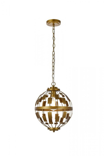 Levante 1 light pendant in brass (758|LD7075D12BR)