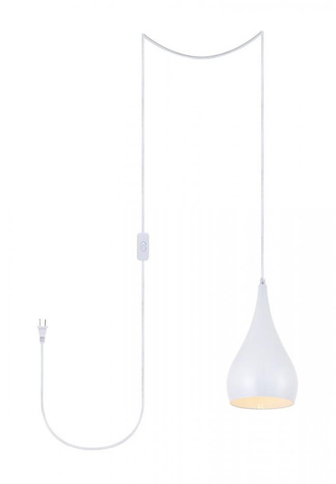 Nora 1 Light white plug-in pendant (758|LDPG2001WH)