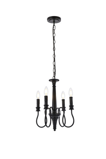 Flynx 4 Lights Pendant in Black (758|LD7042D14BK)