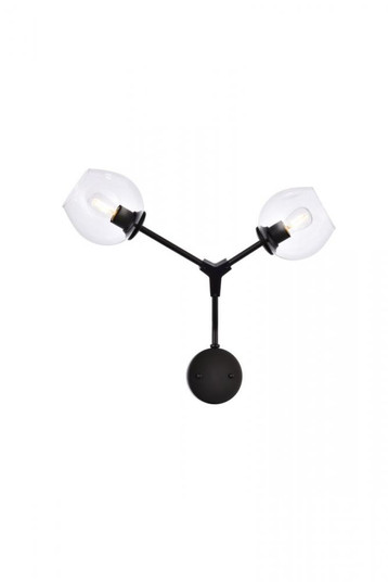 Cavoli 2 lights black wall sconce (758|1712W26BK)