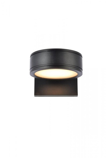 Raine Integrated LED wall sconce in black (758|LDOD4018BK)
