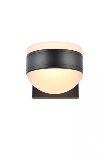 Raine Integrated LED wall sconce in black (758|LDOD4017BK)