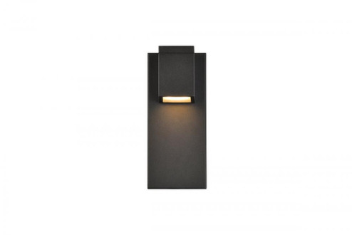 Raine Integrated LED wall sconce in black (758|LDOD4007BK)