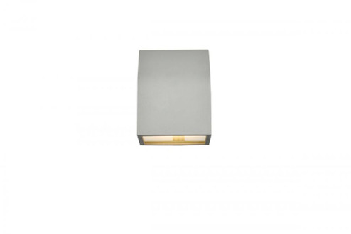 Raine Integrated LED wall sconce in silver (758|LDOD4004S)
