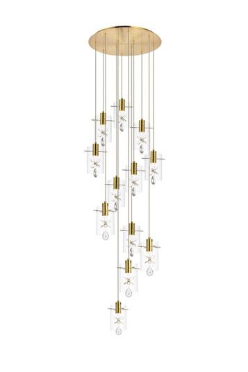 Hana 12 Lights Gold Pendant (758|5202D22G)