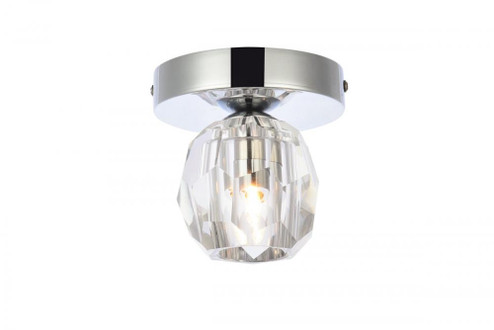 Eren 1 light chrome flush mount (758|3505F5C)