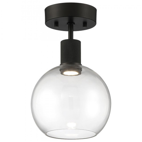 Burgundy LED Semi-Flush (7|63148LEDD-MBL/CLR)