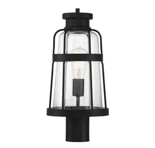 Quinton 1-Light Outdoor Post Lantern in Matte Black Outdoor (641|V6-L5-2944-BK)