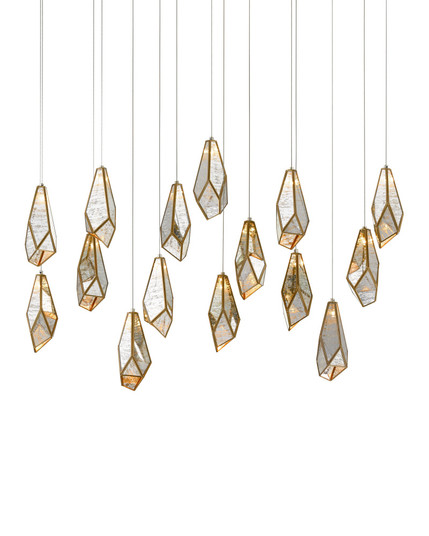 Glace Mirror 15-Light Linear Multi-Drop Pendant (92|9000-0706)