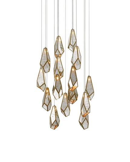 Glace Mirror 15-Light Round Multi-Drop Pendant (92|9000-0705)
