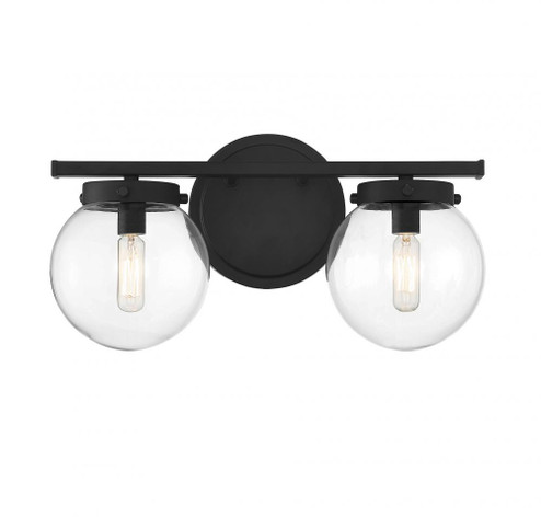 2-Light Bathroom Vanity Light in Matte Black (8483|M80046MBK)