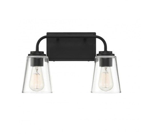 2-Light Bathroom Vanity Light in Matte Black (8483|M80043MBK)