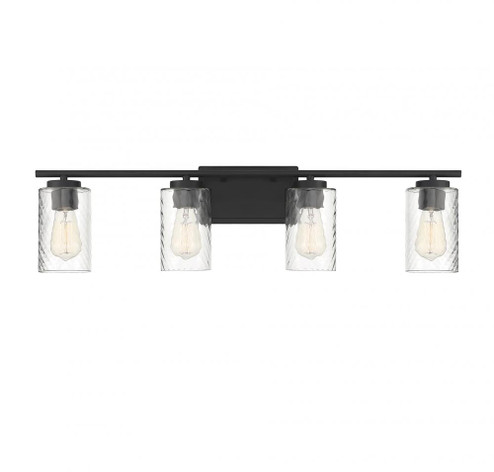 4-Light Bathroom Vanity Light in Matte Black (8483|M80039MBK)