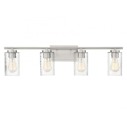 4-Light Bathroom Vanity Light in Brushed Nickel (8483|M80039BN)