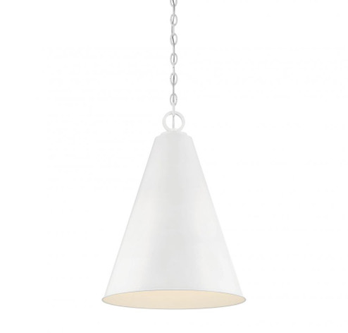 1-Light Pendant in White (8483|M70112WH)