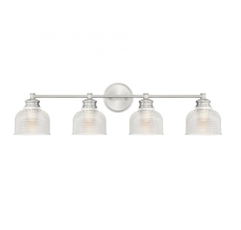 4-Light Bathroom Vanity Light in Brushed Nickel (8483|M80036BN)