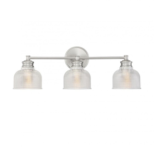 3-Light Bathroom Vanity Light in Brushed Nickel (8483|M80035BN)