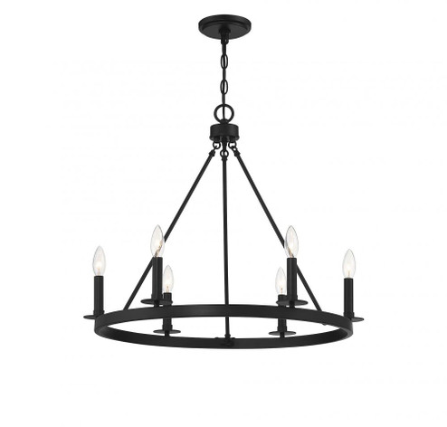 6-Light Chandelier in Matte Black (8483|M10093MBK)