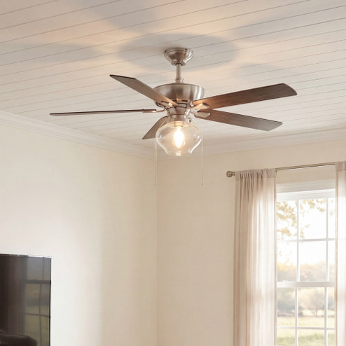 52'' 1-Light Ceiling Fan in Brushed Nickel (8483|M2009BN)