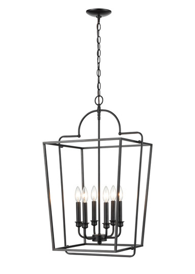 6-Light Pendant light Matte Black (670|3238-MB)