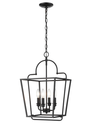 4-Light Pendant light Matte Black (670|3237-MB)
