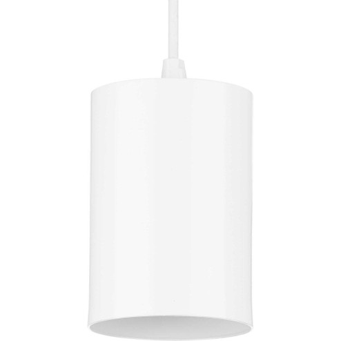 5''  White Outdoor Aluminum Cylinder Cord-Mount Hanging Light (149|P500355-030)