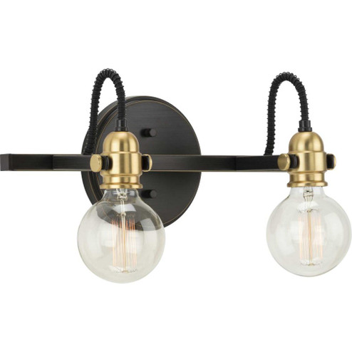 Axle Collection Two-Light Antique Bronze Vintage Style Bath Vanity Wall Light (149|P300190-020)