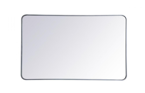 Soft corner metal rectangular mirror 30x48 inch in Silver (758|MR803048S)
