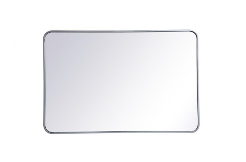 Soft corner metal rectangular mirror 28x42 inch in Silver (758|MR802842S)