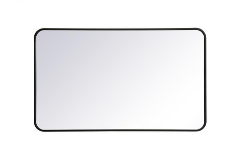 Soft corner metal rectangular mirror 24x40 inch in Black (758|MR802440BK)