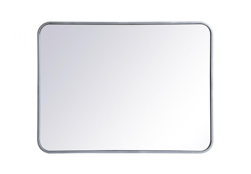 Soft corner metal rectangular mirror 24x32 inch in Silver (758|MR802432S)