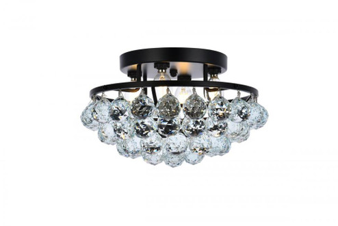 Corona 14 inch black flush mount (758|V9805F14BK/RC)