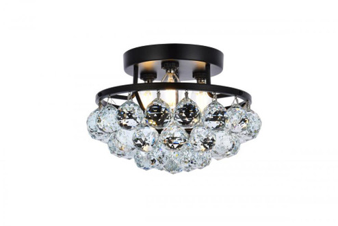 Corona 10 inch black flush mount (758|V9805F10BK/RC)