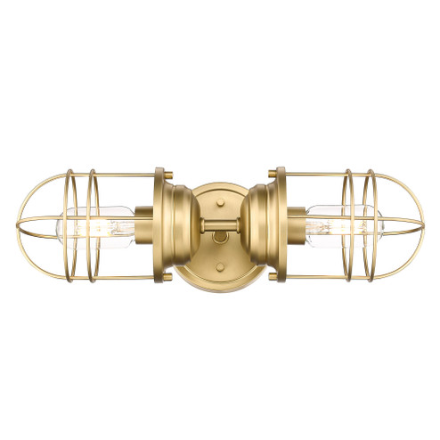 Golden Lighting Seaport 2-light Vanity in Brushed Champagne Brass (36|9808-2W BCB)