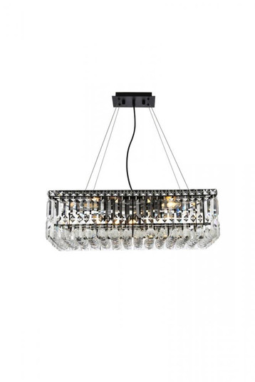 Maxime 24 inch black chandelier (758|V2034D24BK/RC)