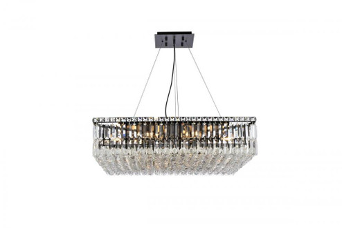 Maxime 32 inch black chandelier (758|V2032D32BK/RC)