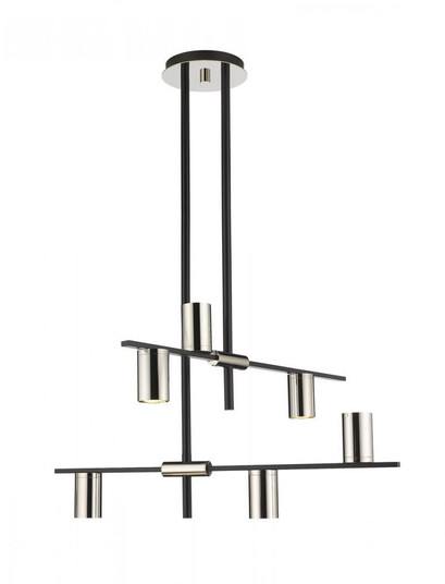 6 Light Chandelier (276|814-6MB-PN)