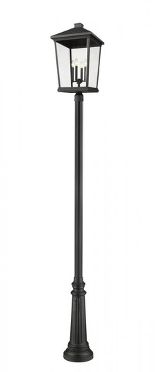4 Light Outdoor Post Mounted Fixture (276|568PHXXLR-511P-BK)