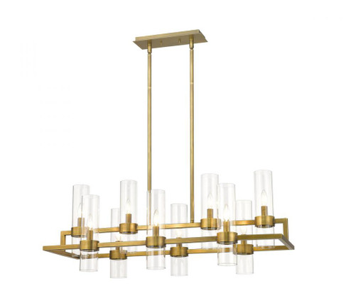 10 Light Linear Chandelier (276|4008-10RB)