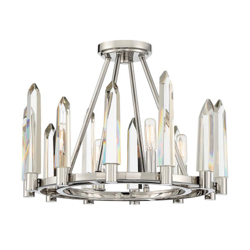 Watson 4 Light Polished Nickel Semi Flush Mount (205|WAT-B2004-PN)