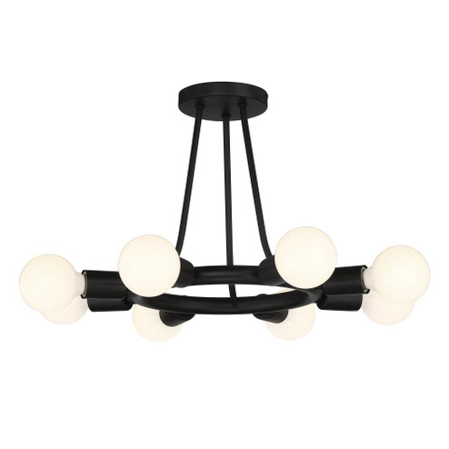 Dakota 15'' Black Semi Flush Mount (205|9043-BK)