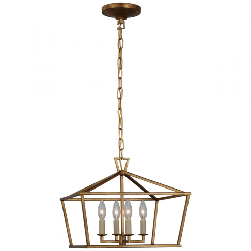 Darlana Small Wide Semi-Flush Mount Lantern (279|CHC 4190GI)