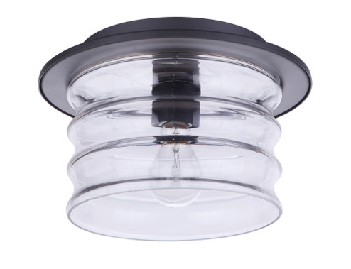 Canon 1 Light Outdoor Flush Mount in Midnight (20|ZA3637-MN)