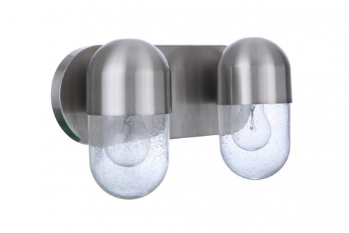 Pill 2 Light Vanity in Brushed Polished Nickel (20|55002-BNK)