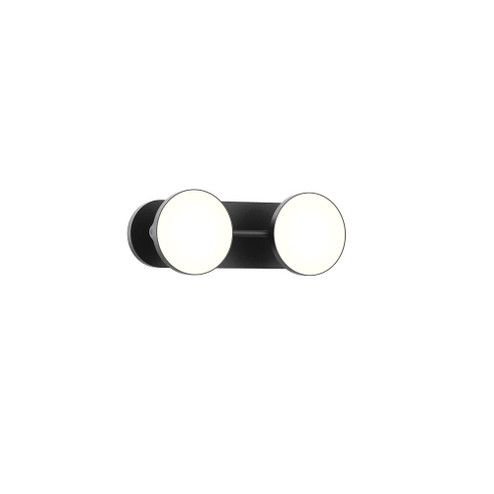 Novel 13-in Black Damp-Rated Dimmable LED Vanity Light (461|VL72213-BK)