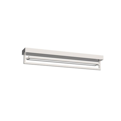 Mondrian 30-in Brushed Nickel Dimmable LED Semi Flush Mount (461|SF16230-BN)