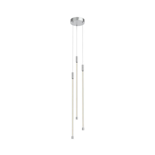 Motif 27-in Chrome 3 Light Dimmable LED Multi Pendant (461|MP75227-CH)